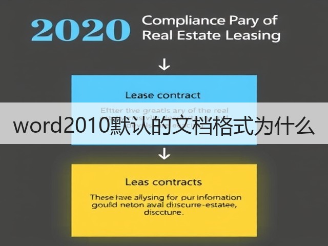 word2010默认的文档格式为什么(图1)
