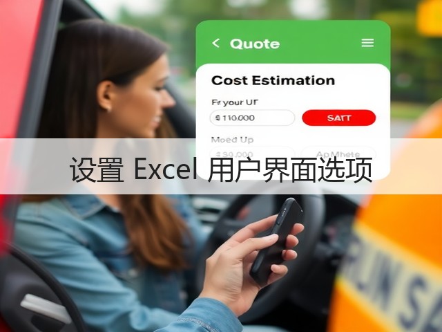 设置 Excel 用户界面选项(图1) 设置 Excel 用户界面选项(图1)