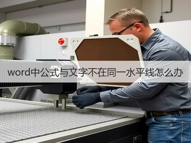 word中公式与文字不在同一水平线怎么办(图2)