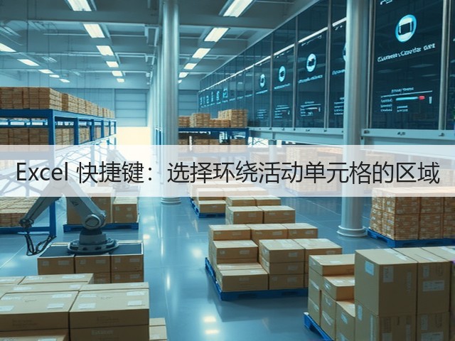 Excel 快捷键:选择环绕活动单元格的区域(图1) Excel 快捷键:选择环绕活动单元格的区域(图1)