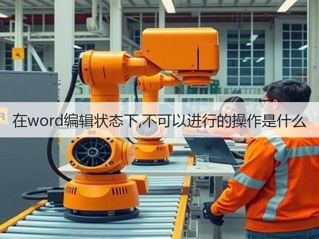 在word编辑状态下,不可以进行的操作是什么(图1) 在word编辑状态下,不可以进行的操作是什么(图1)