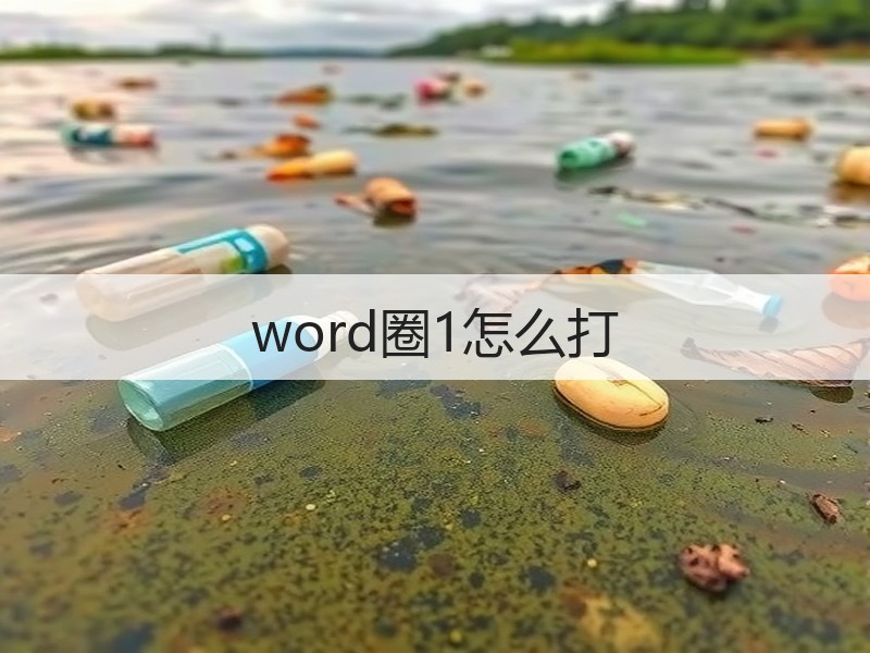 word圈1怎么打 - 诺云壹观办公网