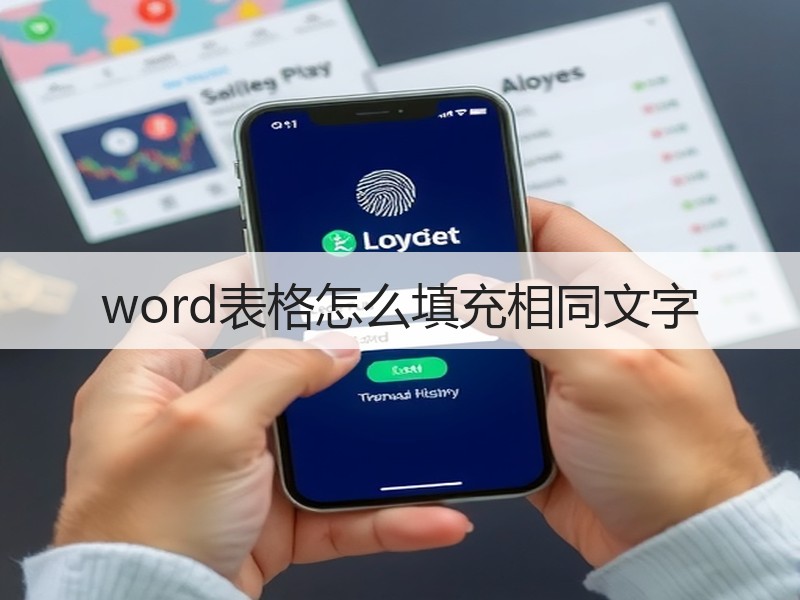 word表格怎么填充相同文字 - 诺云壹观办公网