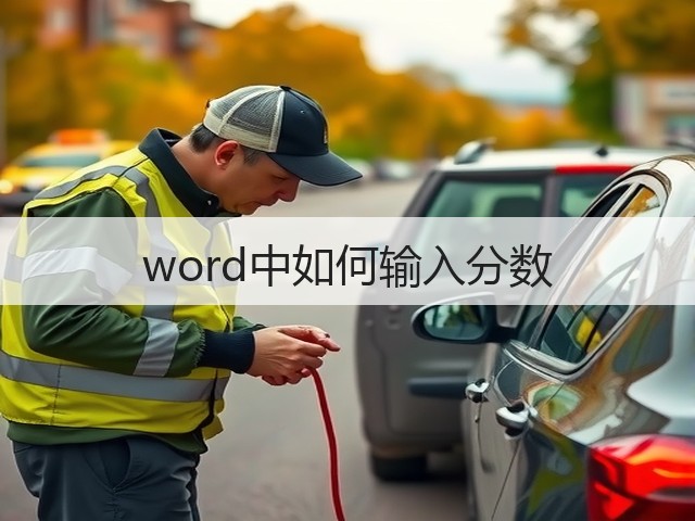 word中如何输入分数(图3) word中如何输入分数(图3)