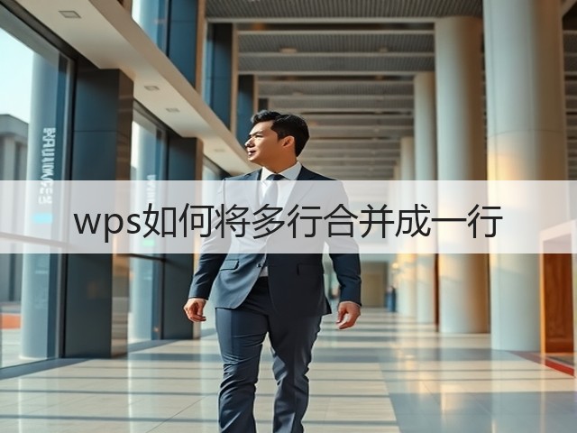 wps如何将多行合并成一行(图2)