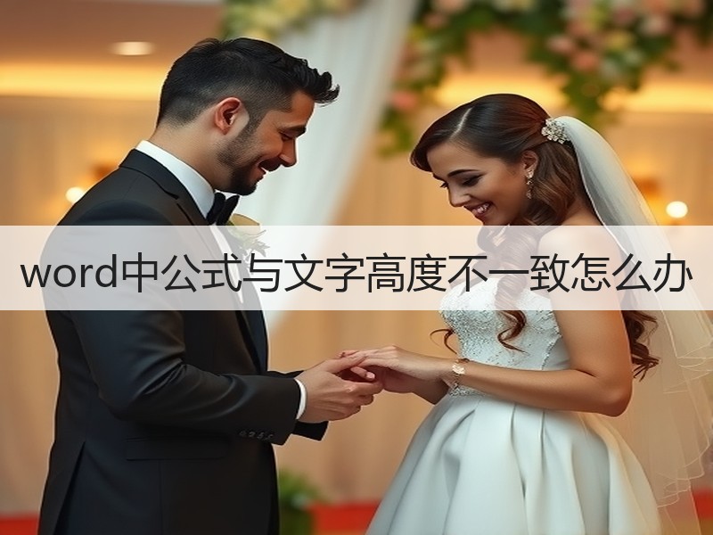 word中公式与文字高度不一致怎么办 - 诺云壹观办公网