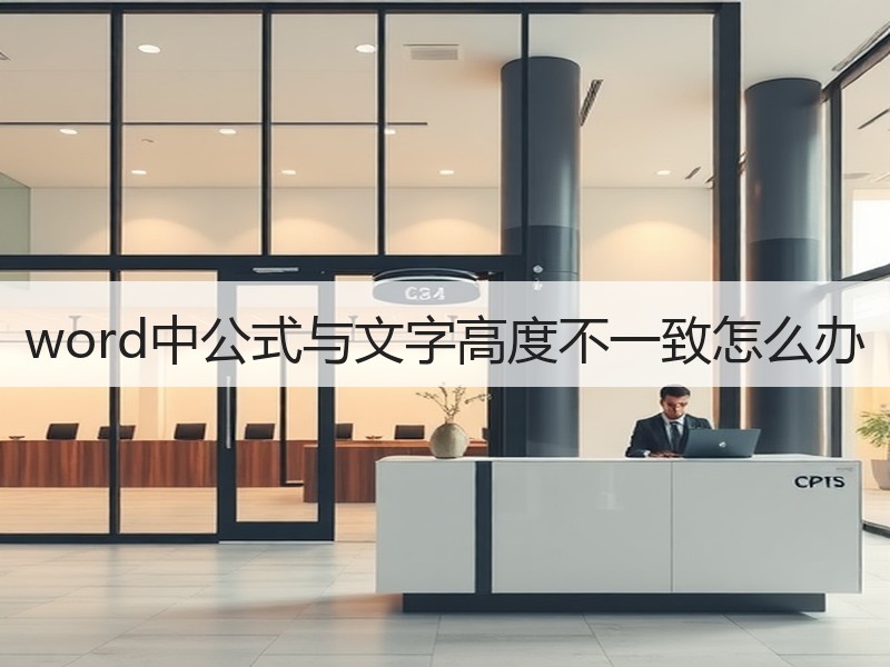 word中公式与文字高度不一致怎么办 - 诺云壹观办公网