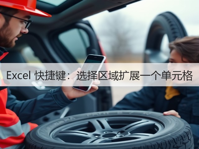 Excel 快捷键:选择区域扩展一个单元格(图1) Excel 快捷键:选择区域扩展一个单元格(图1)