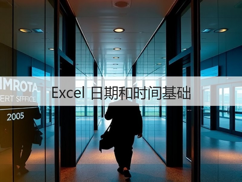 Excel 日期和时间基础 - 诺云壹观办公网