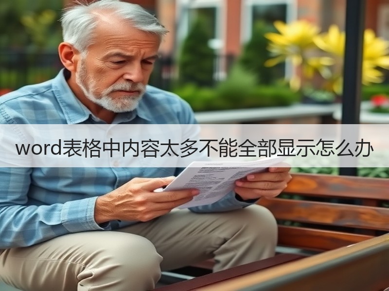 word表格中内容太多不能全部显示怎么办 - 诺云壹观办公网
