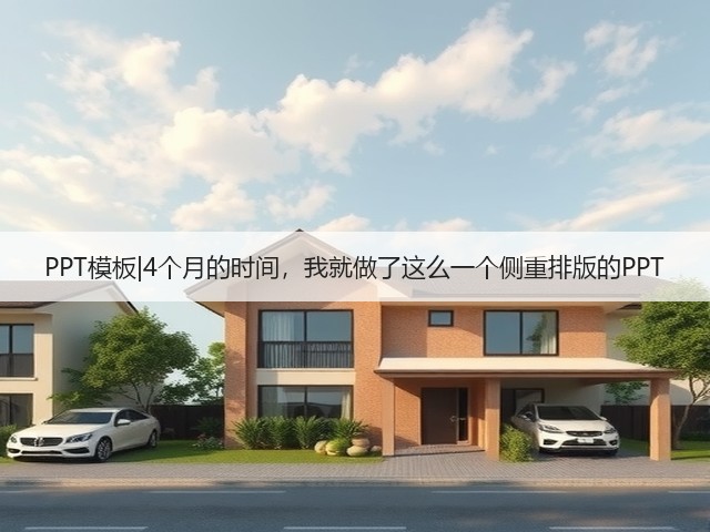 PPT模板|4个月的时间,我就做了这么一个侧重排版的PPT(图1) PPT模板|4个月的时间,我就做了这么一个侧重排版的PPT(图1)