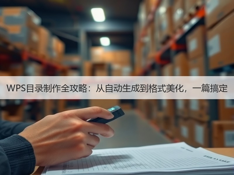 WPS目录制作全攻略：从自动生成到格式美化，一篇搞定 - 诺云壹观办公网