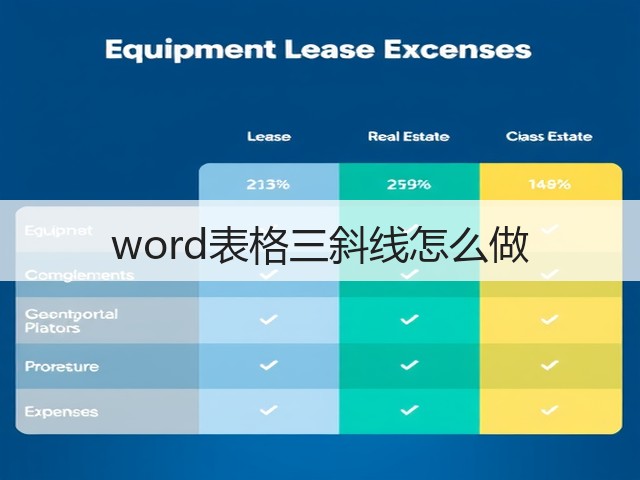 word表格三斜线怎么做(图2)
