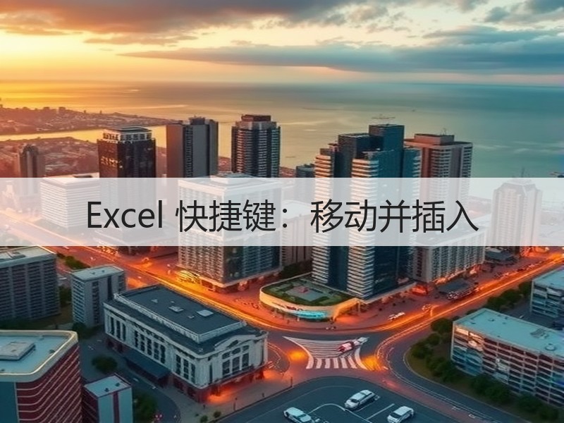 Excel 快捷键：移动并插入 - 诺云壹观办公网