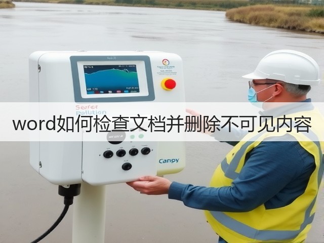 word如何检查文档并删除不可见内容(图2)