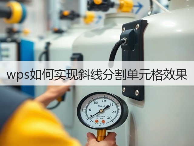 wps如何实现斜线分割单元格效果(图3) wps如何实现斜线分割单元格效果(图3)
