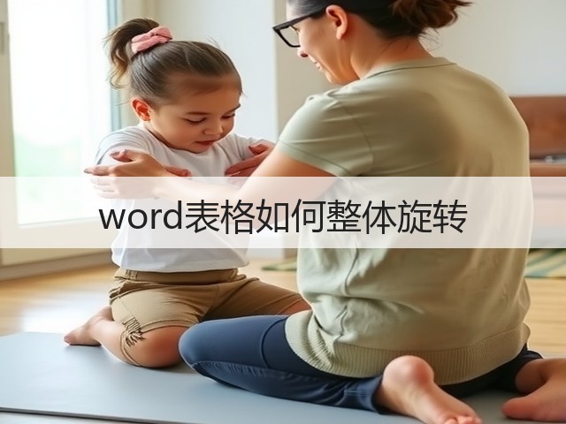 word表格如何整体旋转(图3) word表格如何整体旋转(图3)