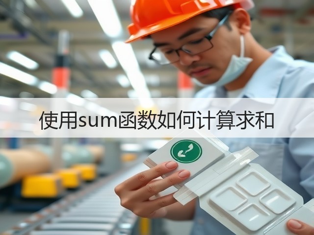 使用sum函数如何计算求和(图1) 使用sum函数如何计算求和(图1)