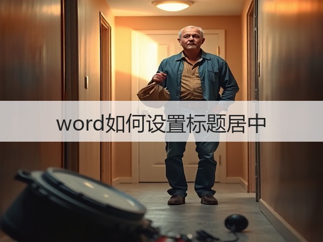 word如何设置标题居中(图2) word如何设置标题居中(图2)