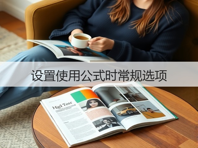 设置使用公式时常规选项(图1)