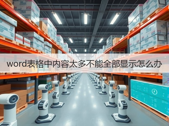 word表格中内容太多不能全部显示怎么办(图3)