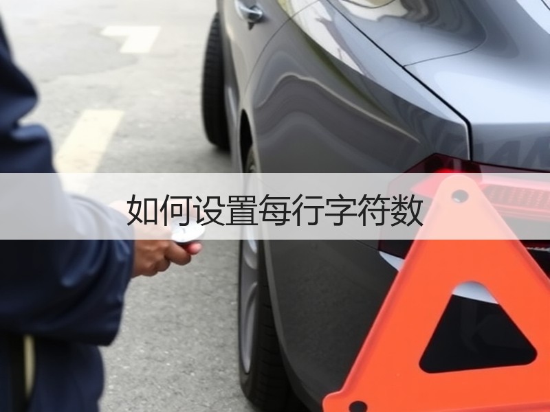 如何设置每行字符数 - 诺云壹观办公网