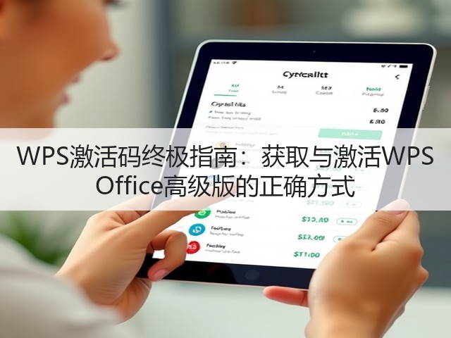 WPS激活码终极指南:获取与激活WPS Office高级版的正确方式(图3) WPS激活码终极指南:获取与激活WPS Office高级版的正确方式(图3)