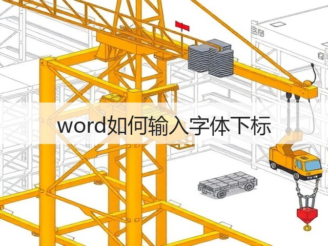 word如何输入字体下标(图1) word如何输入字体下标(图1)