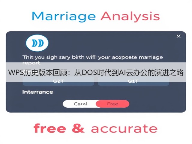 WPS历史版本回顾:从DOS时代到AI云办公的演进之路(图3) WPS历史版本回顾:从DOS时代到AI云办公的演进之路(图3)