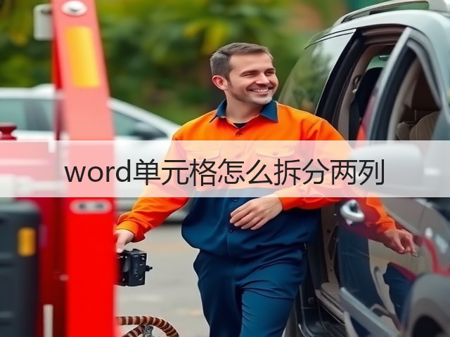 word单元格怎么拆分两列(图3) word单元格怎么拆分两列(图3)