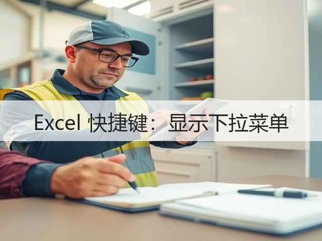 Excel 快捷键:显示下拉菜单(图1) Excel 快捷键:显示下拉菜单(图1)