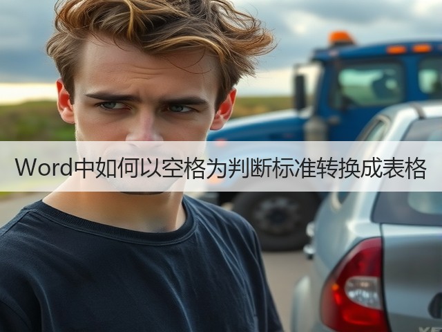 Word中如何以空格为判断标准转换成表格(图2) Word中如何以空格为判断标准转换成表格(图2)