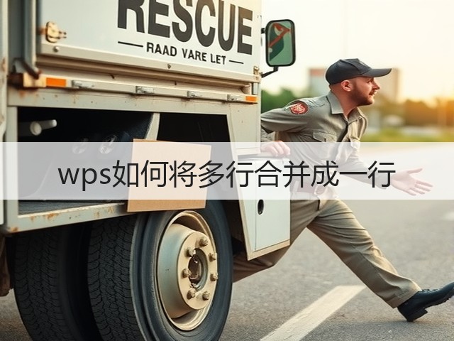 wps如何将多行合并成一行(图3)