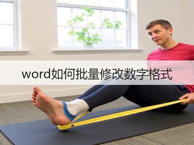 word如何批量修改数字格式(图1) word如何批量修改数字格式(图1)