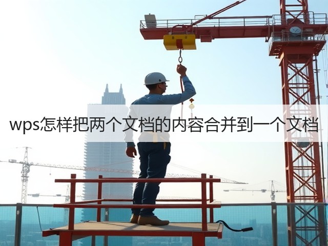 wps怎样把两个文档的内容合并到一个文档(图2)