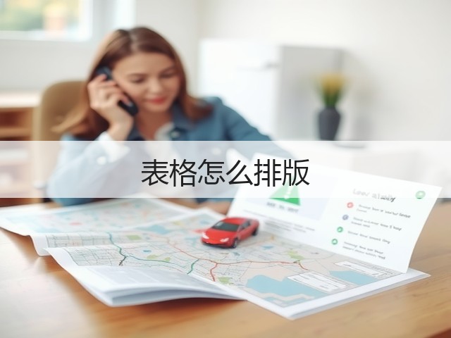 表格怎么排版(图2) 表格怎么排版(图2)