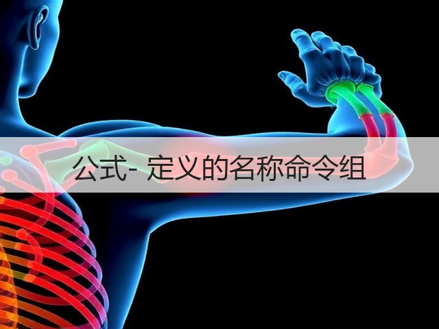 公式- 定义的名称命令组(图2)