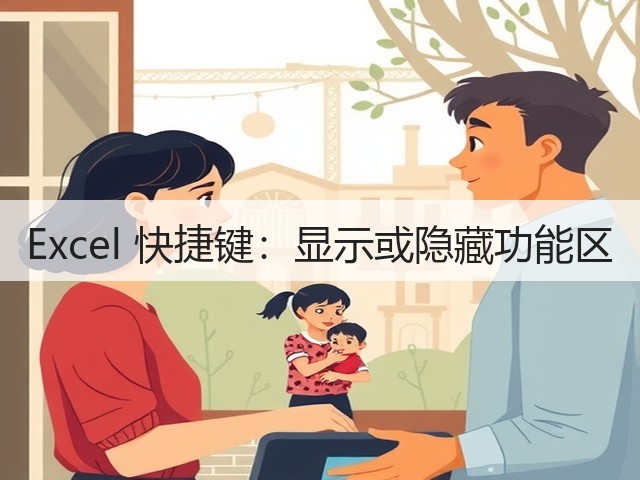 Excel 快捷键:显示或隐藏功能区(图3) Excel 快捷键:显示或隐藏功能区(图3)
