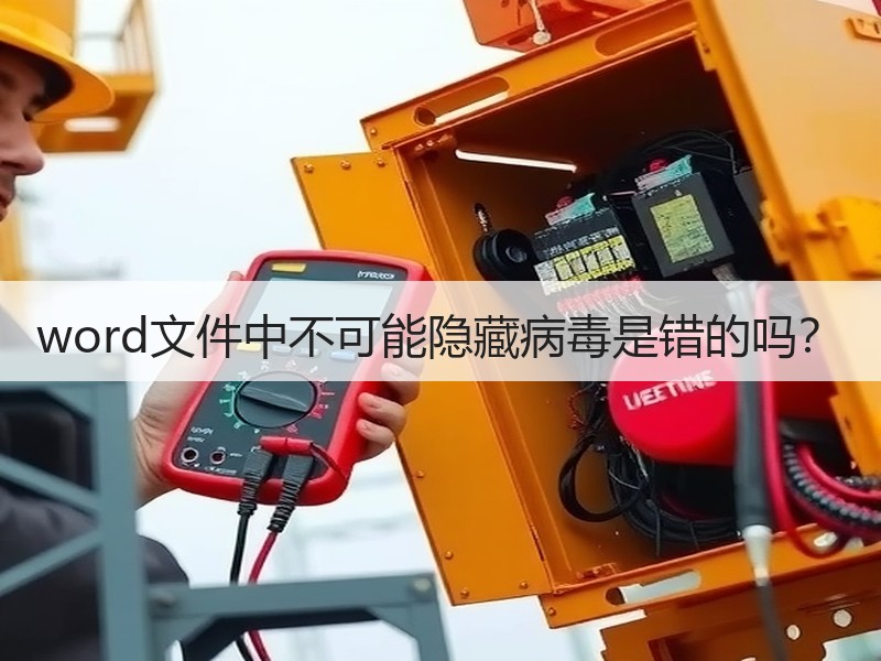 word文件中不可能隐藏病毒是错的吗？ - 诺云壹观办公网