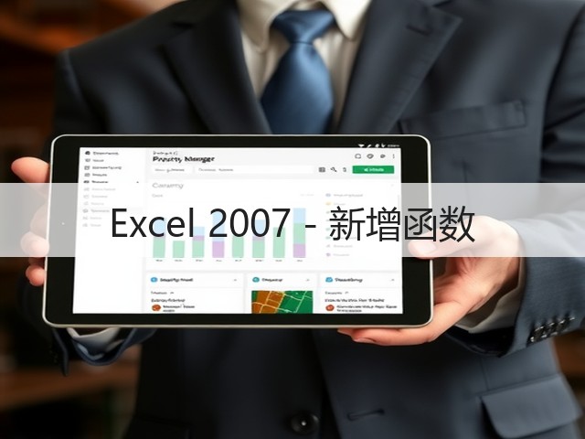 Excel 2007 - 新增函数(图3)