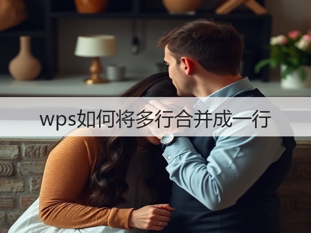 wps如何将多行合并成一行(图3)