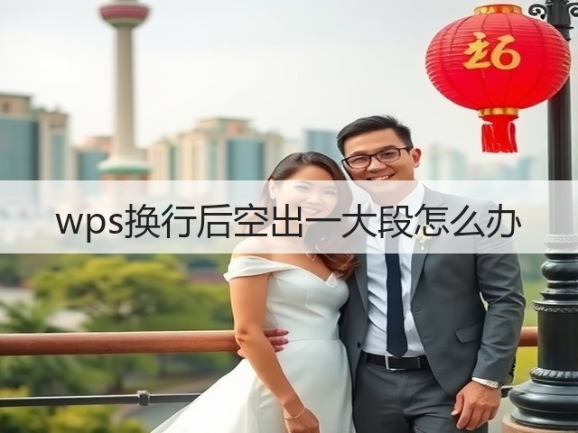 wps换行后空出一大段怎么办(图2)