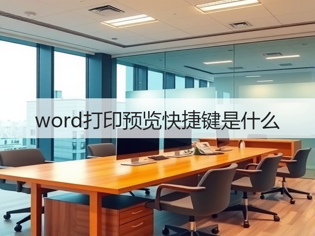 word打印预览快捷键是什么(图1) word打印预览快捷键是什么(图1)