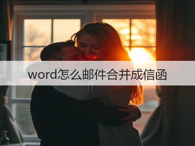 word怎么邮件合并成信函(图3)