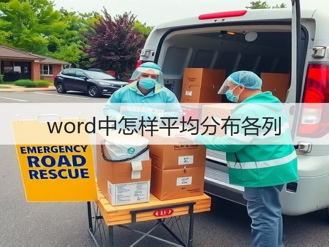 word中怎样平均分布各列(图2)