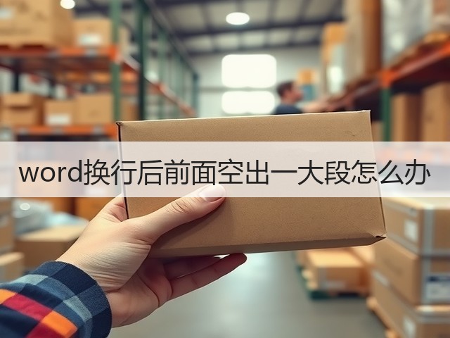 word换行后前面空出一大段怎么办(图3) word换行后前面空出一大段怎么办(图3)