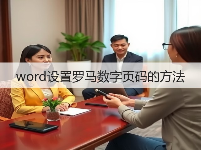 word设置罗马数字页码的方法(图1) word设置罗马数字页码的方法(图1)