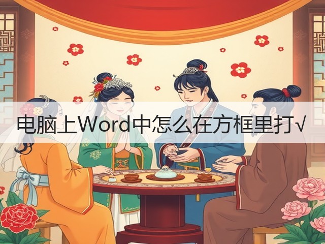 电脑上Word中怎么在方框里打√(图3) 电脑上Word中怎么在方框里打√(图3)