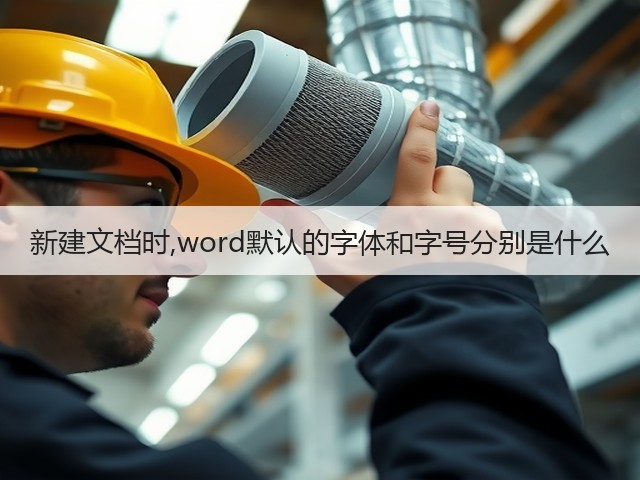 新建文档时,word默认的字体和字号分别是什么(图1)