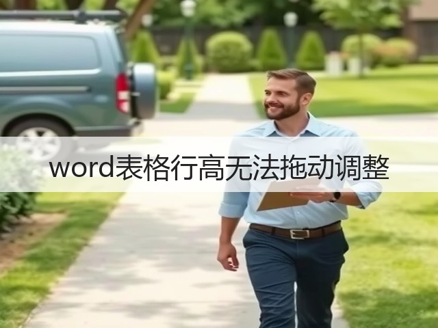 word表格行高无法拖动调整(图3)